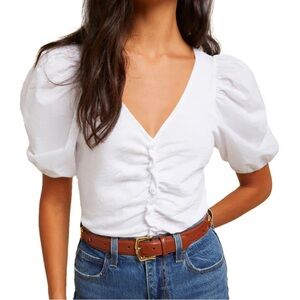 National LTD Giada Puff Sleeve gathered blouse